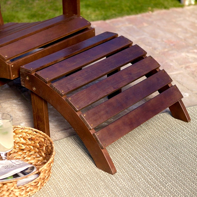 Outdoor Teak Patio Furniture - Chairs &gt; Acacia Adirondack Chair