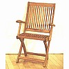 Eucalyptus Hardwood Folding Garden Armchair