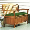 Eucalyptus Hardwood Patio Storage Bench