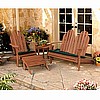 Teak Finish Adirondack Outdoor Side Table