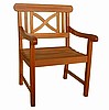 Teak Type Dining Armchair