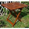 Acacia Hardwood Grate Top Folding Side Table