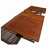 Teak Finish Large Garden Dining Table