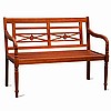 Carved Eucalyptus Garden Bench
