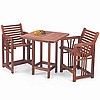 Teak Oiled Mahogany Bar Armchair