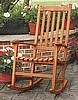 Mission Teak Type Nyatoh Hardwood Outdoor Rocker
