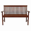 Mission Dark Stained Teak Wood Garden Bench