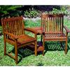 Teak Type Hardwood Tete-A-Tete Settee