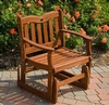 Teak Oiled Balau Hardwood Glider Chair