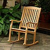Deluxe Teak Heavy Duty Rocking Chair