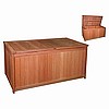 Teak Finish Large Storage Trunk Chest