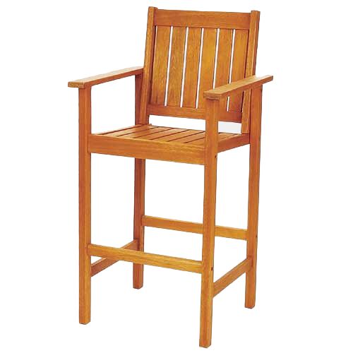 Eucalyptus Hardwood Deck Bar Stool Armchair