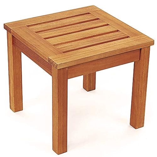 Teak Type Eucalyptus Garden Side End Table