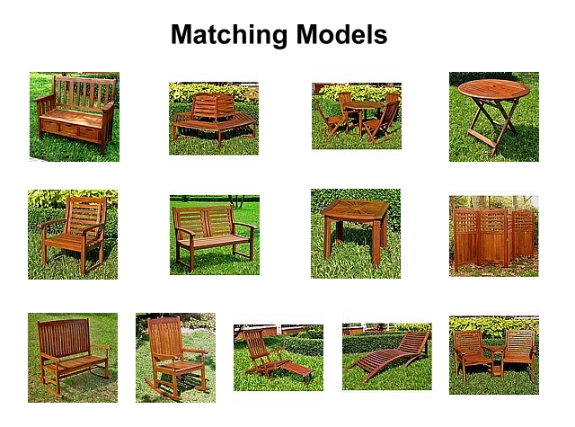Teak Type Hardwood Tree Bench