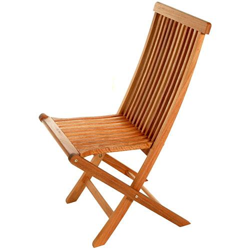 Eucalyptus Hardwood Folding Deck Sidechair