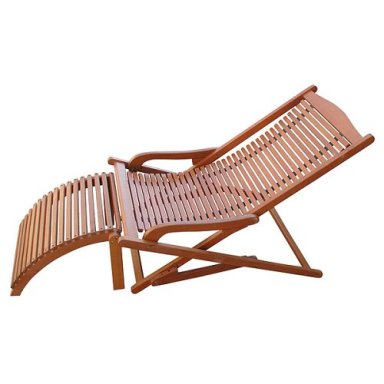 Teak Oiled Patio Outdoor Garden Lounge Chair