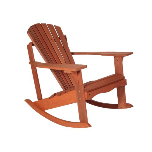 Teak Finish Adirondack Outdoor Rocker