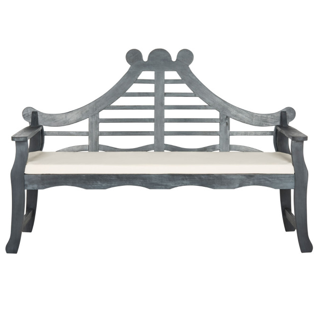 Acacia 5 Foot Weathered Gray Deluxe Outdoor Bench