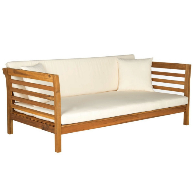 Acacia Deep Seating Deck Sofa Daybed with Cushions