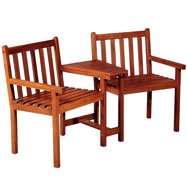 Acacia Hardwood Tete-A-Tete Settee