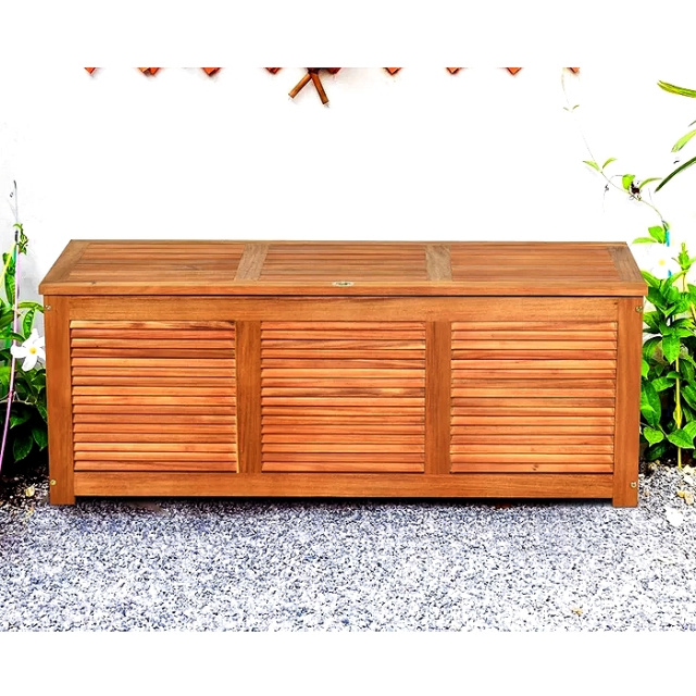 Acacia Patio Storage Trunk Chest Bench