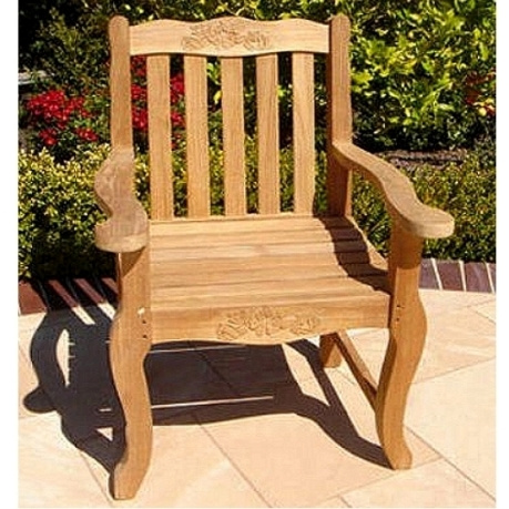 Deluxe Teak Heavy Duty Outdoor Armchair