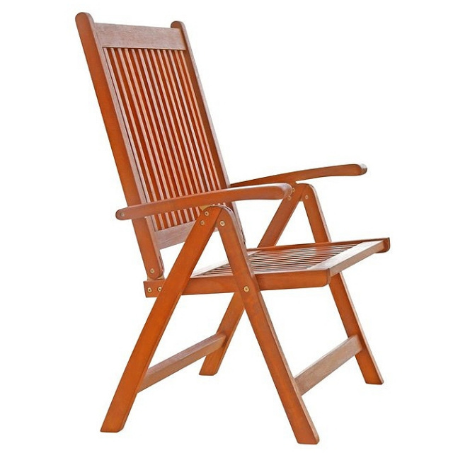 Eucalyptus 5 Position Recliner Outdoor Armchair