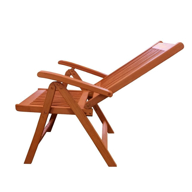 Eucalyptus 5 Position Recliner Outdoor Armchair
