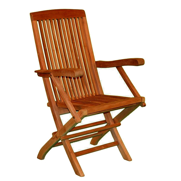 Eucalyptus Hardwood Folding Garden Armchair