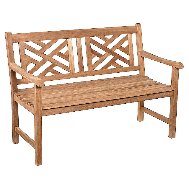 Teak Chippendale 4 Foot Patio Garden Bench