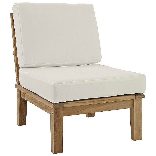 Teak 6pc Deep Seating Patio Conversation Set with Cushions