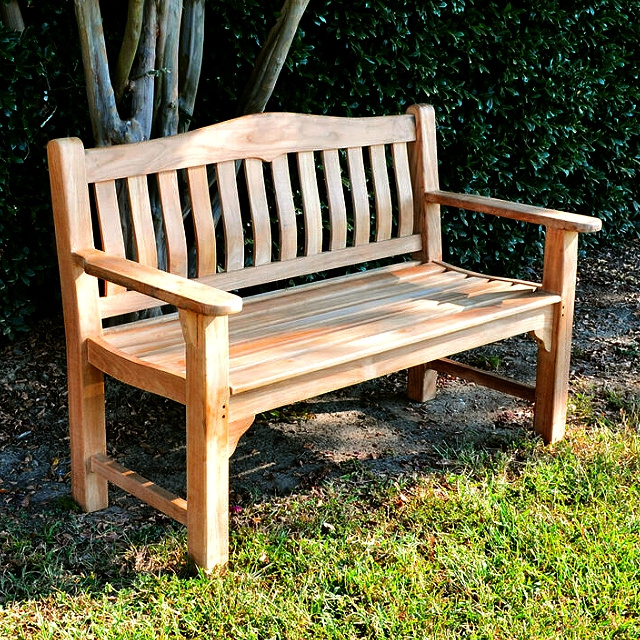 Teak Deluxe 4.5 Foot Outdoor Cottage Bench