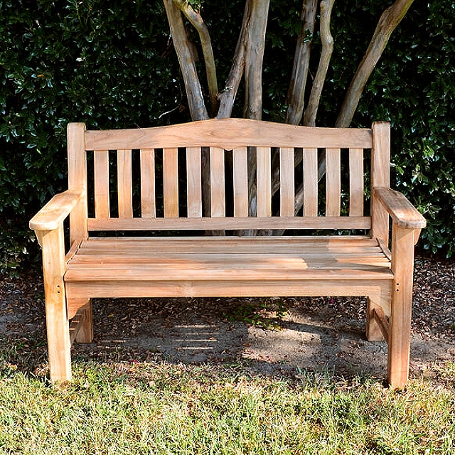 Teak Deluxe 4.5 Foot Outdoor Cottage Bench