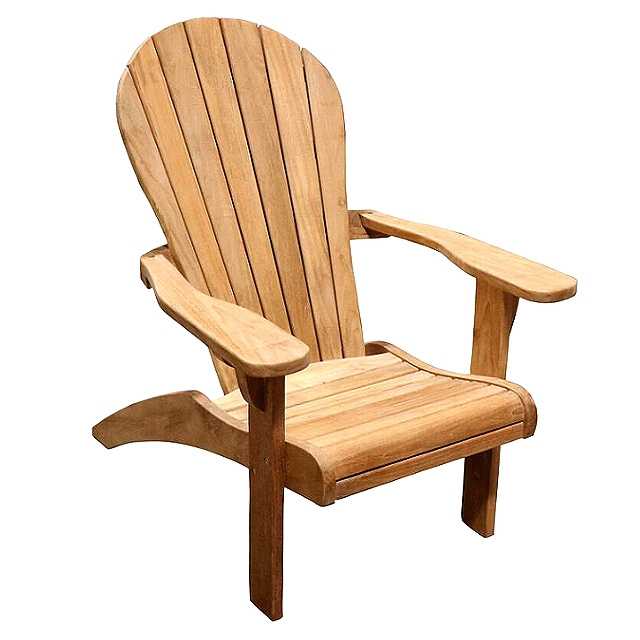 Teak Deluxe Adirondack Outdoor Deck Chair