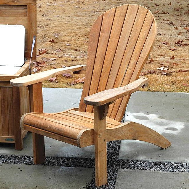 Teak Deluxe Adirondack Outdoor Deck Chair