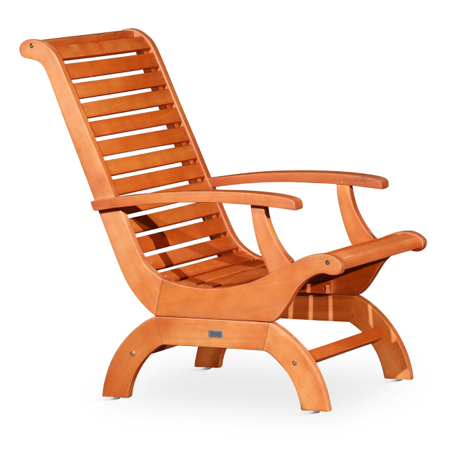 Teak Eucalyptus Wood Patio Outdoor Plantation Armchair