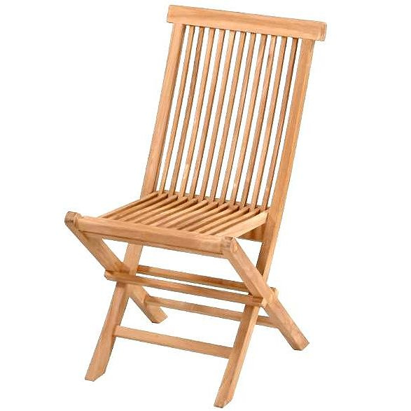 Teak Folding Patio Garden Side Chair