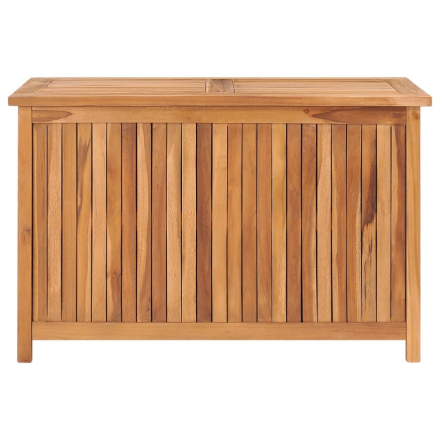 Teak Hardwood Patio Storage Deck Trunk Chest