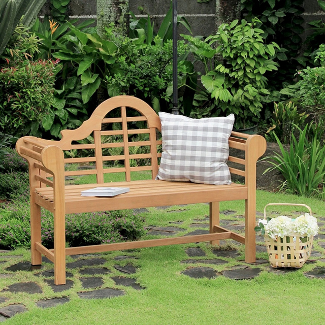 Teak Lutyen 4.5 Foot Patio Garden Bench