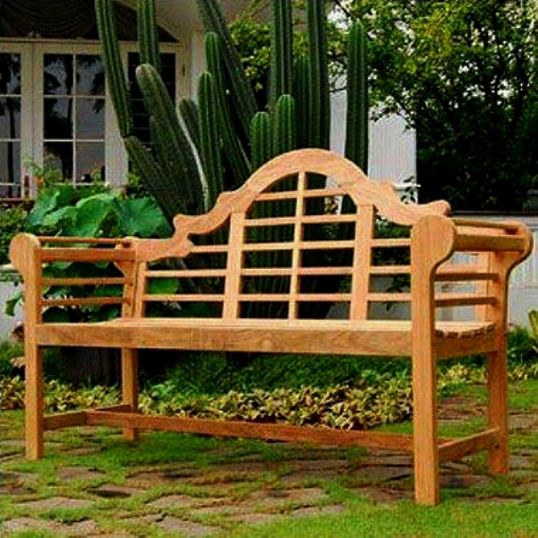 Teak Lutyen 5 Foot Patio Garden Bench