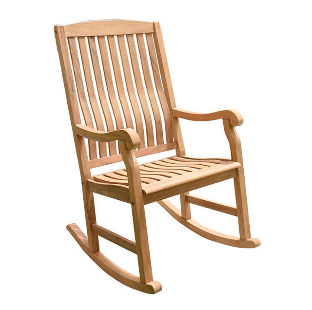 Deluxe Teak Heavy Duty Patio Outdoor Rocking Chair