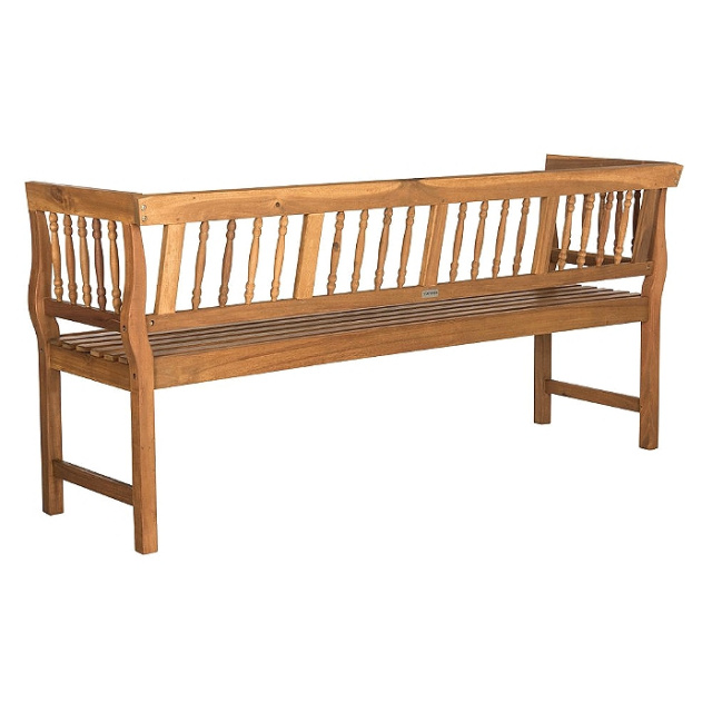 Teak Type 5.5 Foot Spindle Outdoor Spindle Bench