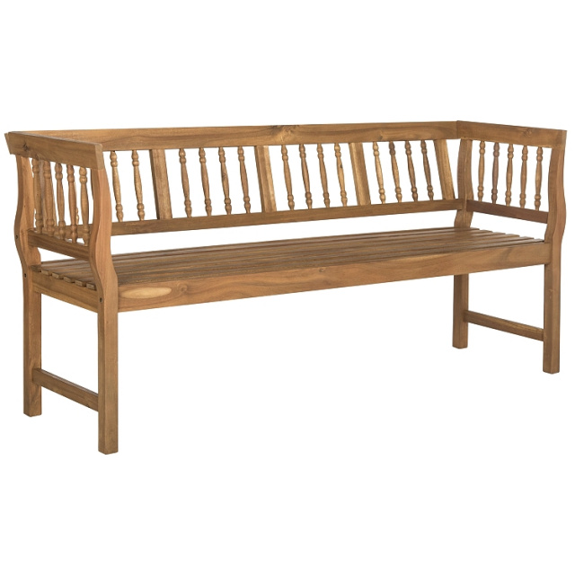 Teak Type 5.5 Foot Spindle Outdoor Spindle Bench