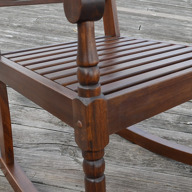 Acacia Deluxe Black Porch Rocking Chair