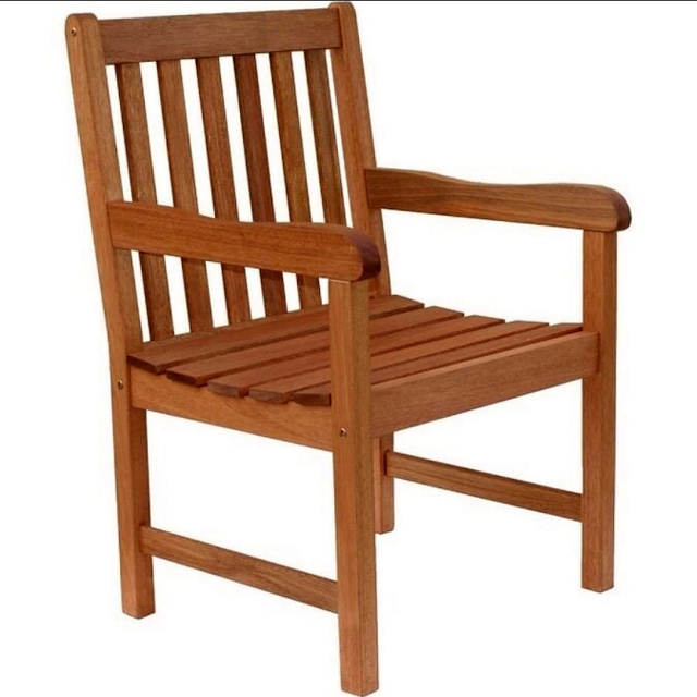 Teak Type Eucalyptus 5pc Outdoor Conversation Set