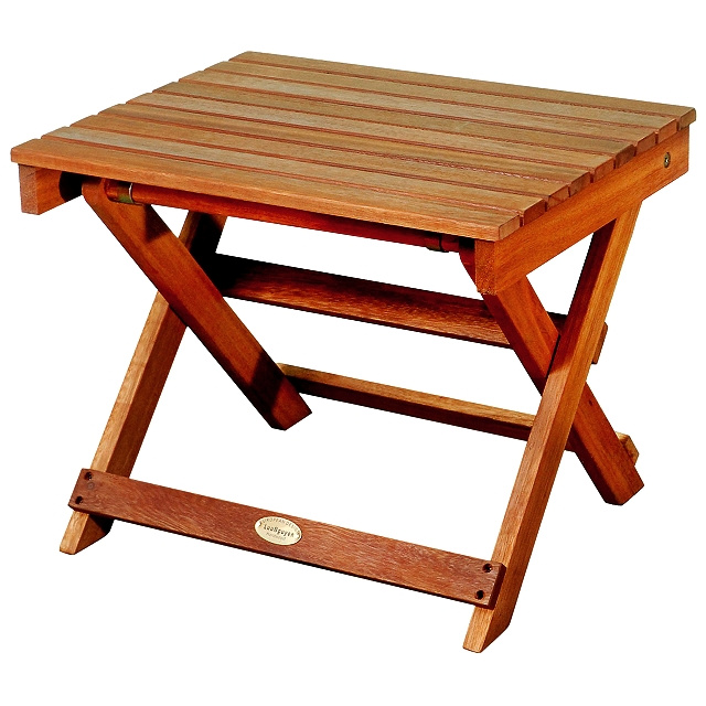 Teak Type Eucalyptus Folding Side Table