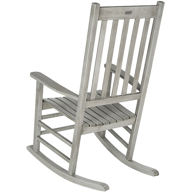 Teak Type Acacia Gray Porch Rocking Chair