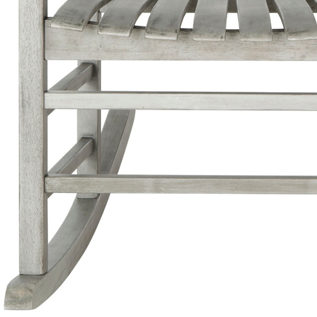 Teak Type Acacia Gray Porch Rocking Chair