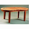 Teak Oiled Acacia Curved Patio Coffee Table