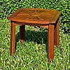 Acacia Hardwood Sunburst Patio Side Table